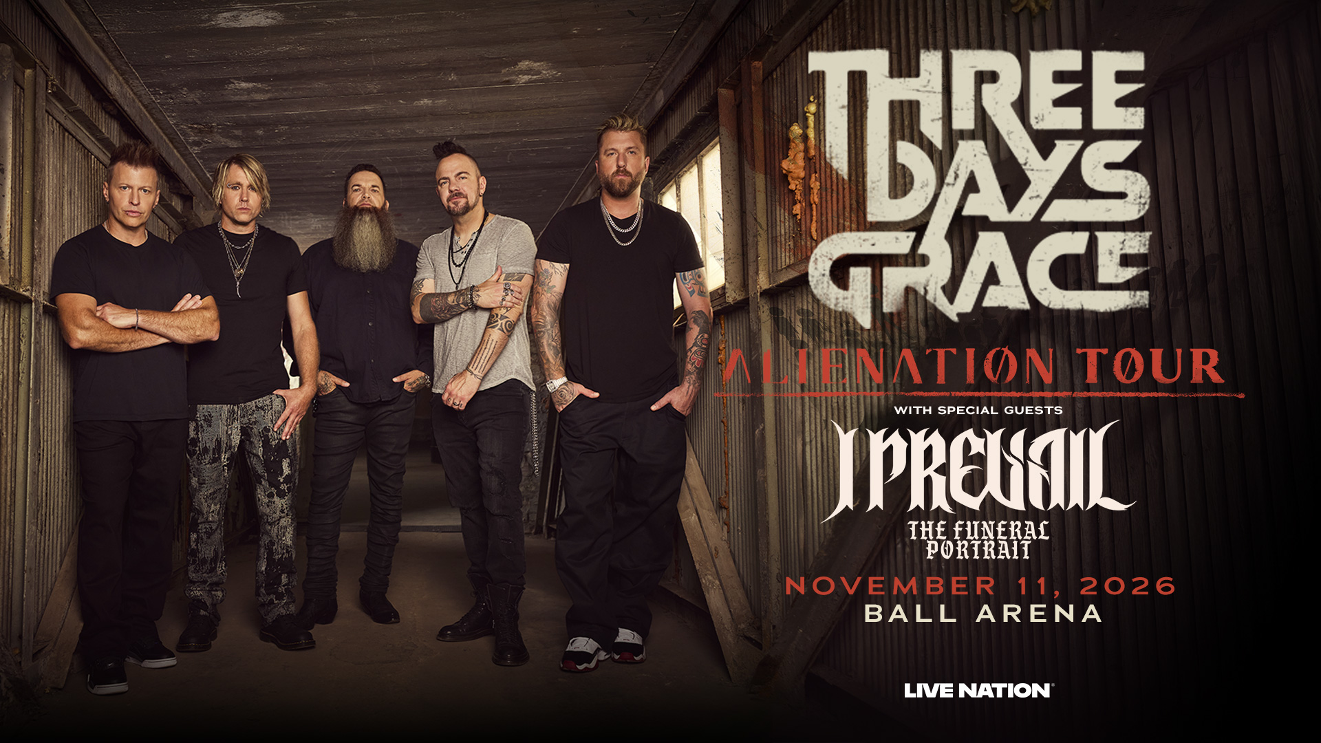 Three Days Grace - Alienation Tour 