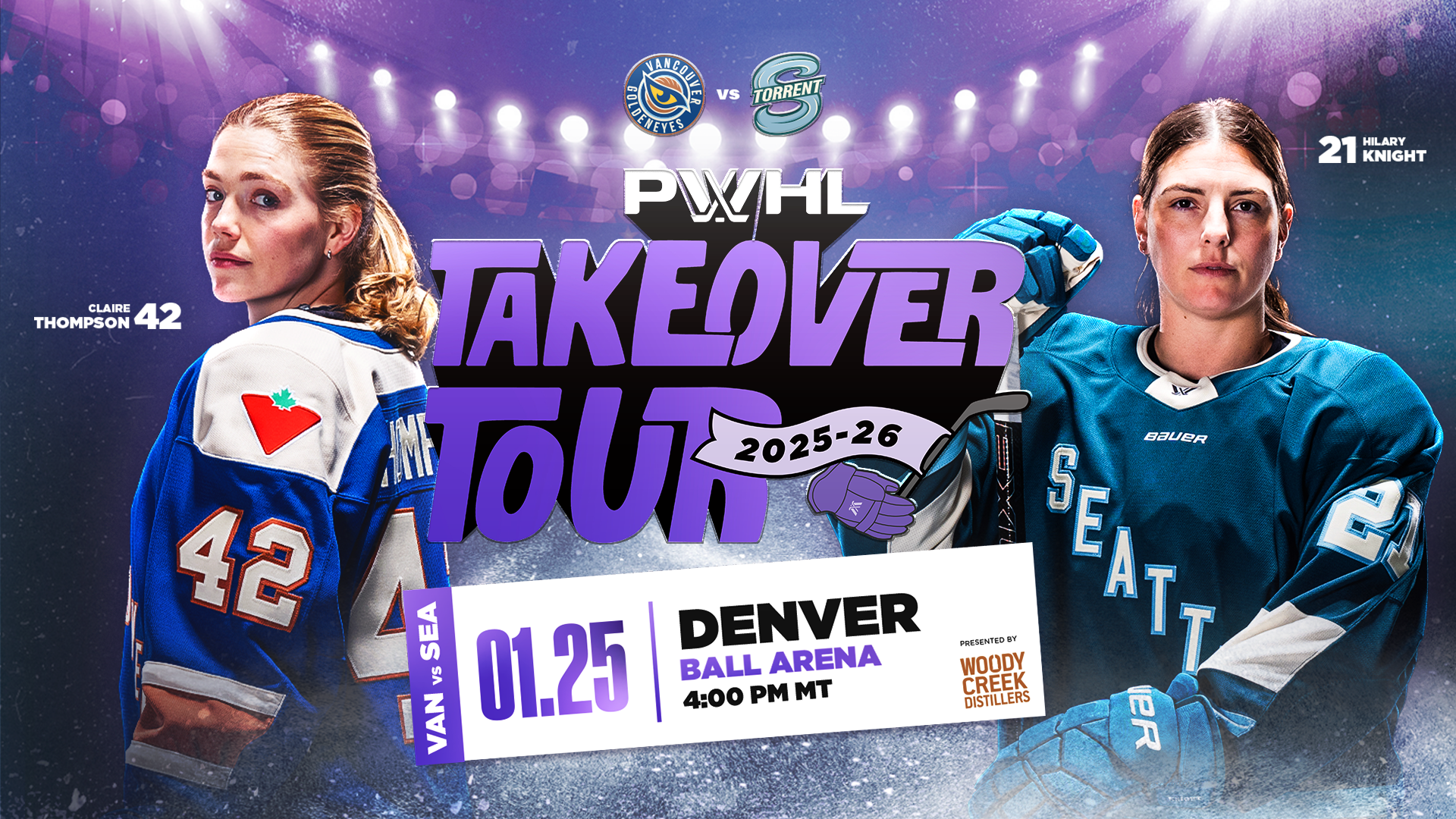PWHL TAKEOVER TOUR: VANCOUVER GOLDENEYES AT SEATTLE TORRENT