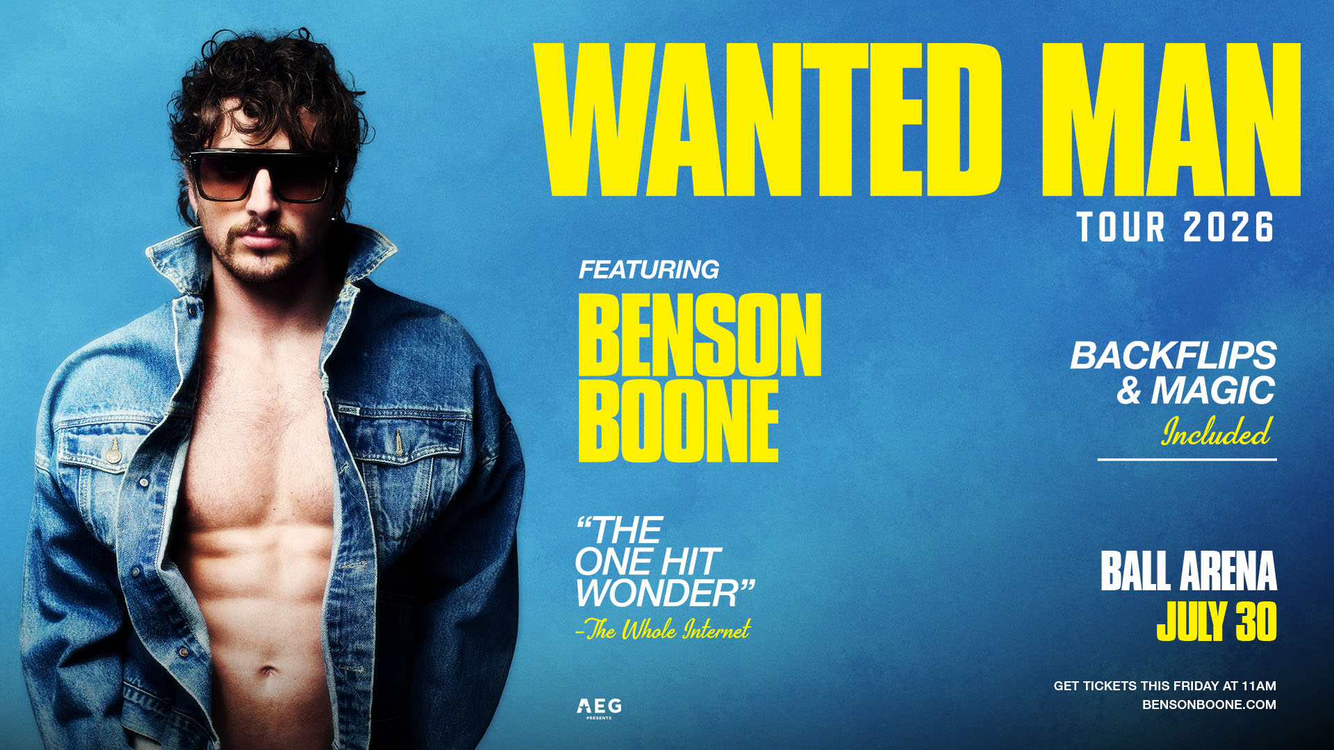 Benson Boone: Wanted Man Tour