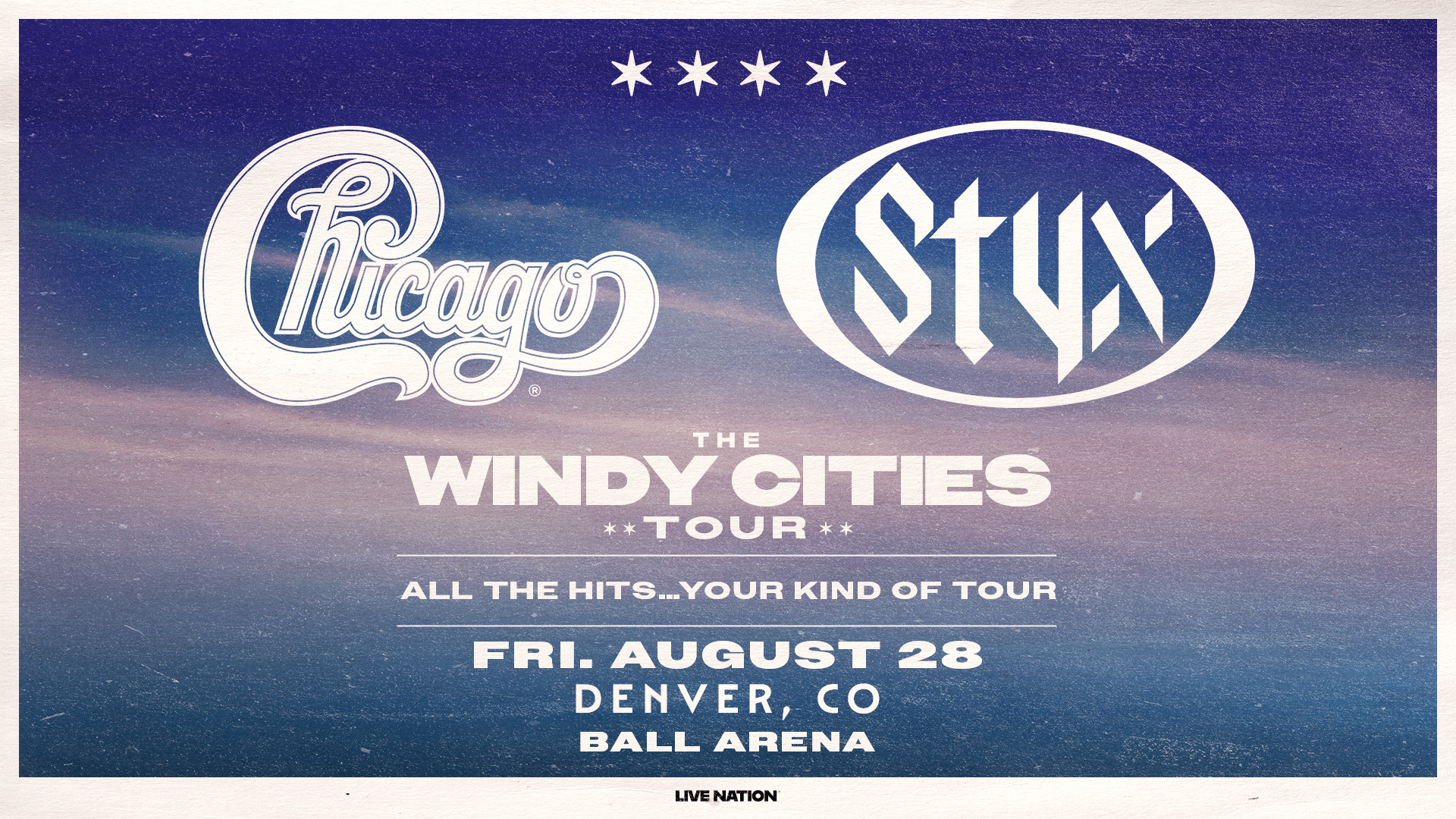 Chicago & Styx: The Windy Cities Tour